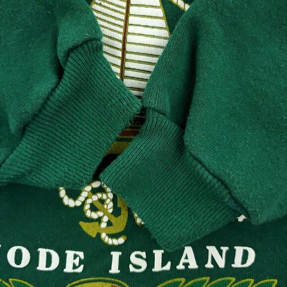 Newport Rhode Island Vintage Sweatshirt 90s Puffy Print Sailboat USA Medium - Picture 13 of 15